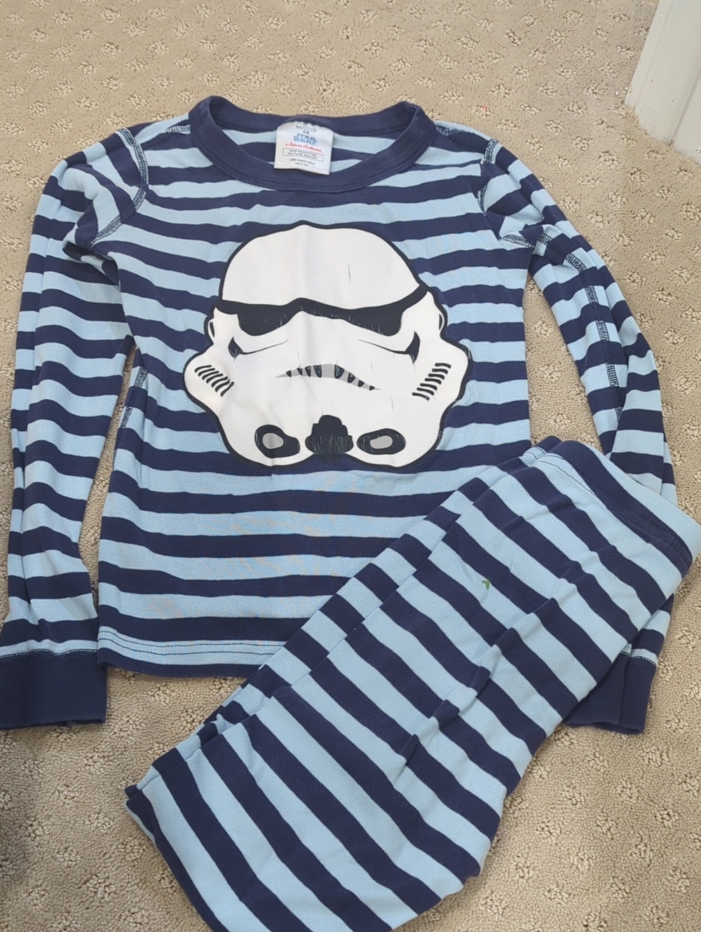 Star Wars Kids Stormtrooper Blue Stripe Pajama Set